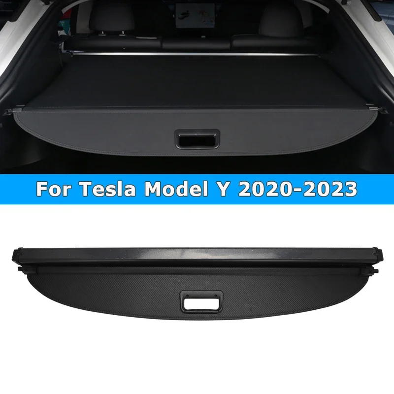 For Tesla Model Y 2020 2021 2022 2023 Privacy Screen Trunk Security Tonneau Cover Luggage Shield Shade Cargo Rear Trunk Cover