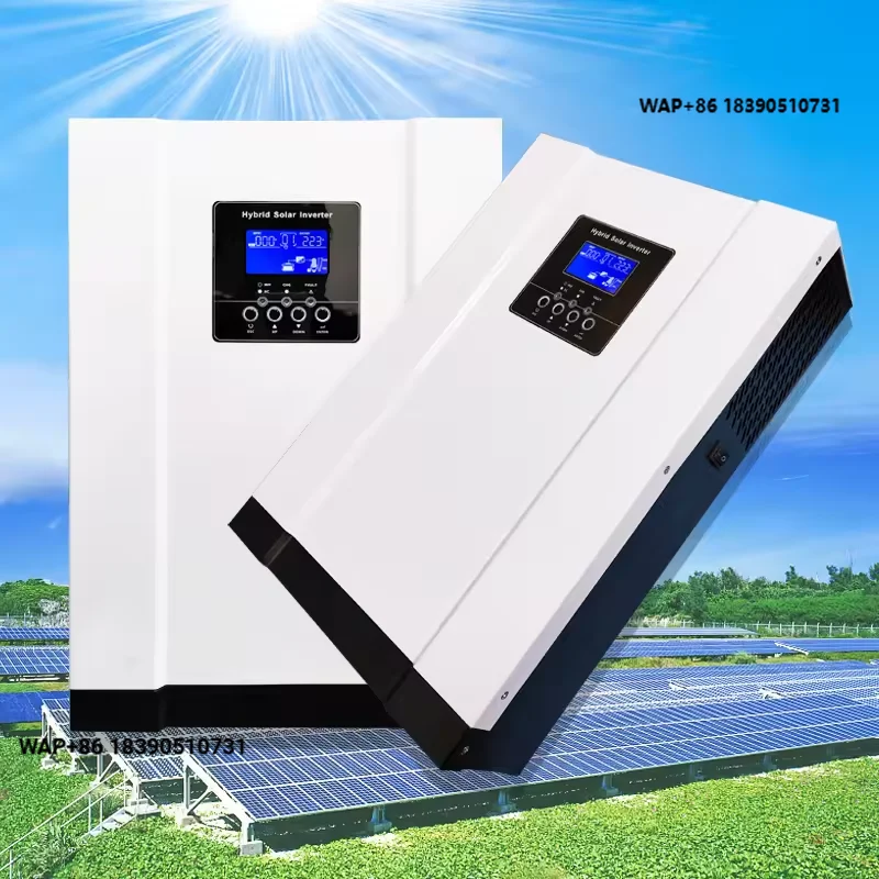 High Frequency 3kw 3.5kw 4.2kw 5kw 5.5kw 6kw 10.2kw UPS Inverter DC AC Solar Hybrid Inverter with 10kw Lithium Battery