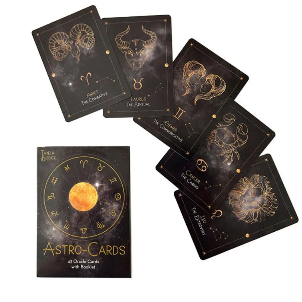 Juego de cartas Astro-Cards Oracle Deck, 10,4 cm X 7,3 cm