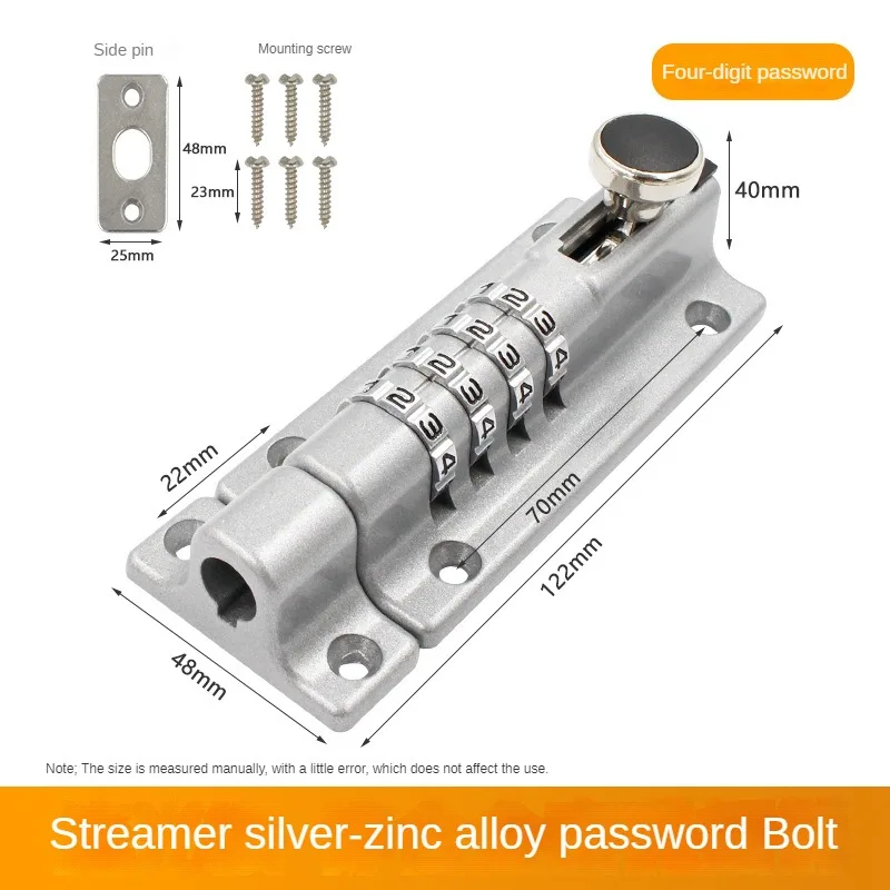 Imagem -06 - Password Bolt Lock For Door Segurança Anti-roubo Digital Door Buckle Impermeável Fechaduras de Segurança de Madeira Exterior