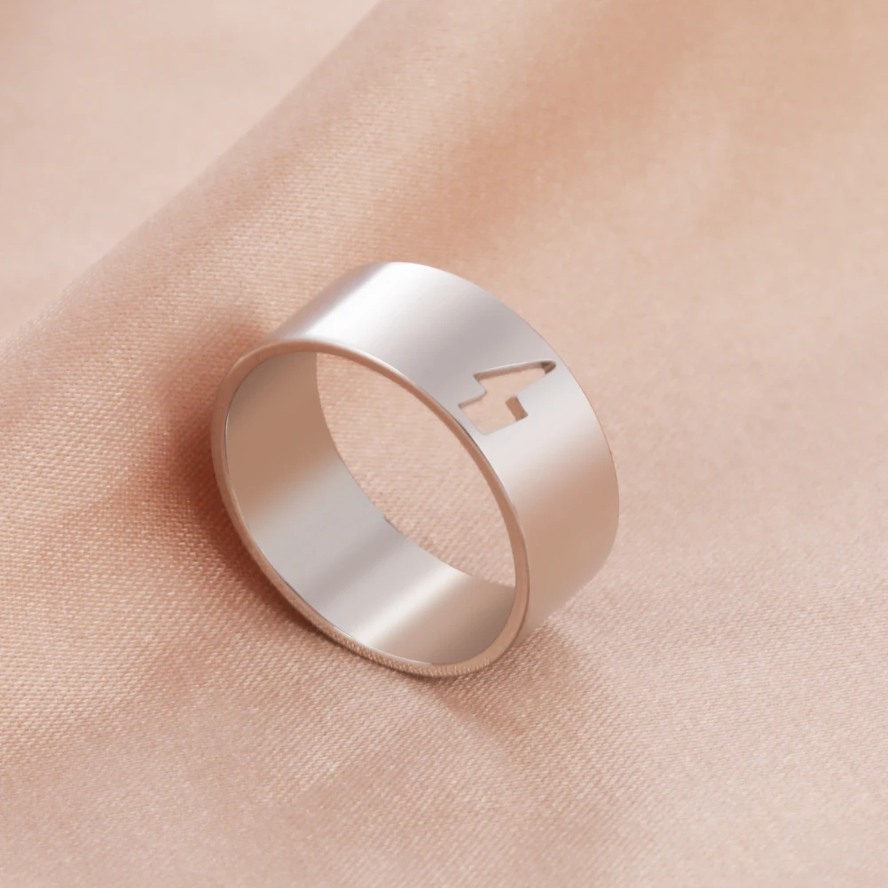 Kkjoy Mode Silber Farbe Edelstahl Flugzeug Liebe Paar Set Ring Für Frauen Blitz Einstellbare Schmuck Geschenk Großhandel – Detail 7