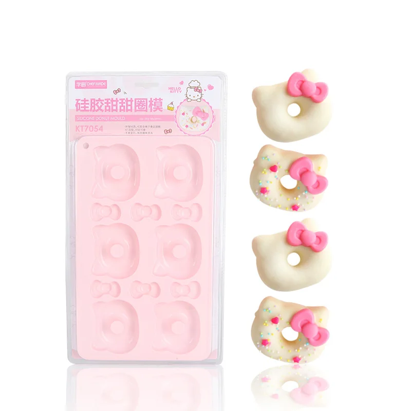 

Hello Kitty Non Stick Cartoon Donut Cake Silicone Mold Kitchen Supplies Women Accessories Children Toy Wholesale Christmas Gifts