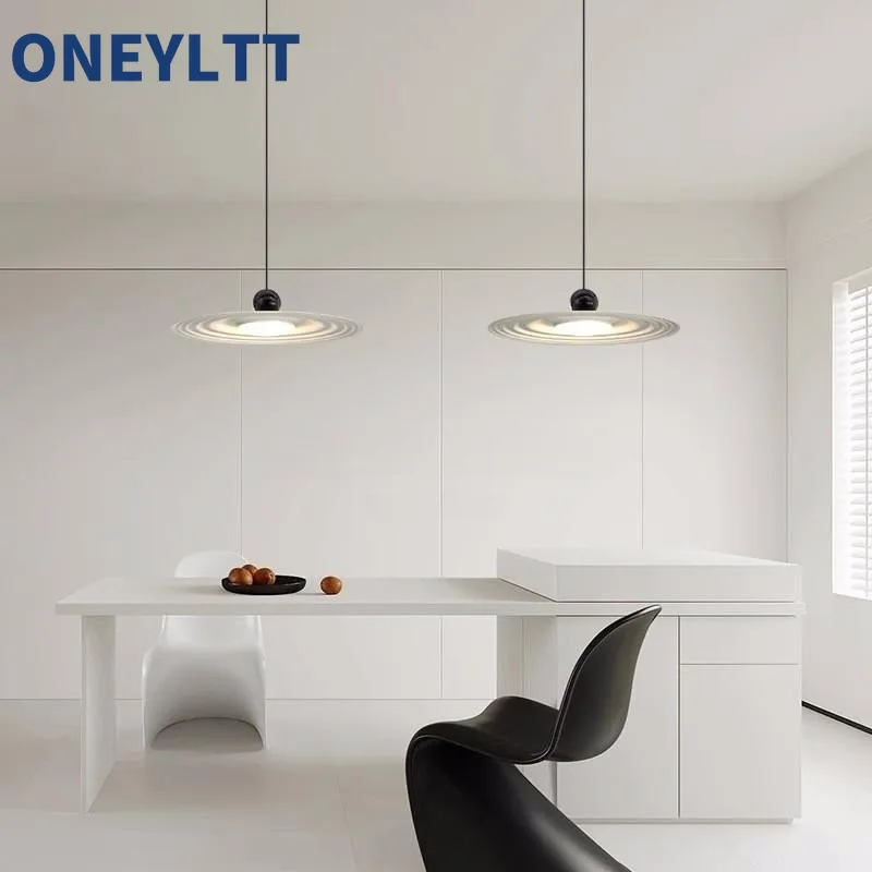 

Modern minimalist cream style UFO restaurant pendant light Nordic creative personality romantic hotel bar counter pendant light