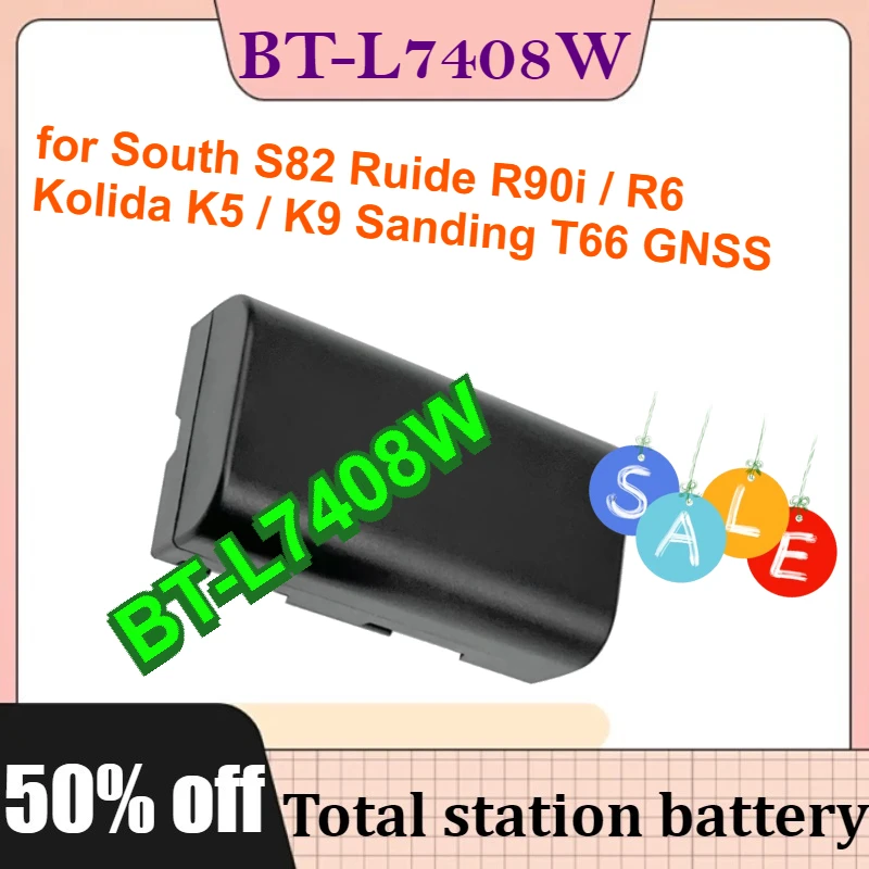 

BT-L7408W 7.4V 3400mAh Battery for South S82 Ruide R90i / R6 Kolida K5 / K9 Sanding T66 GNSS Surveying Instruments