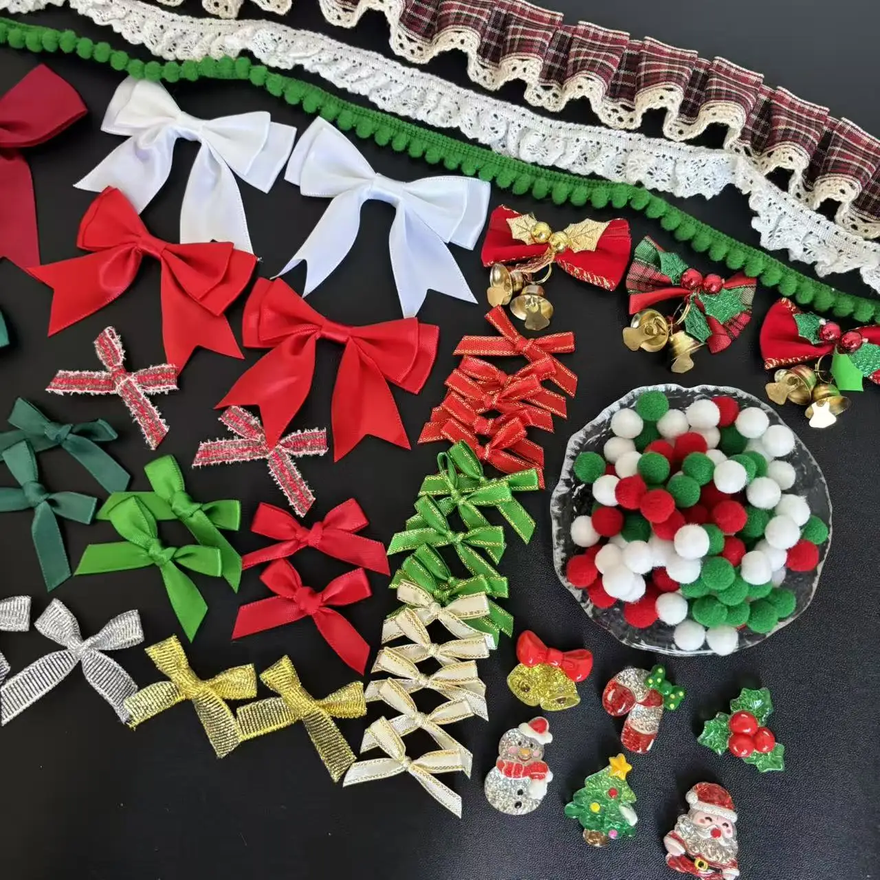 149 قطعة مجموعة مواد عيد الميلاد شجرة عيد الميلاد ربطة القوس فيونكة الملحقات ثلج جو الديكور المواد المساعدة دليل العلاقات العامة #4