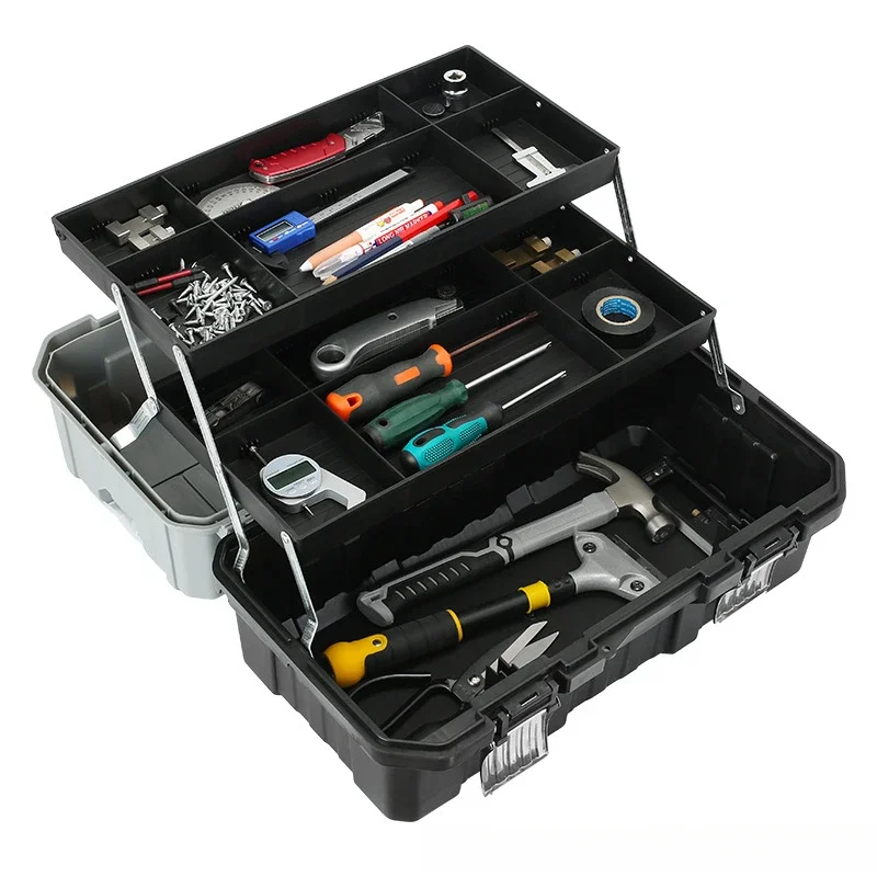 Hardware Toolbox Set Household Plastic Storage Multifunctional Industrial Grade Vehicle Mounted Truck Electrician High Hardness