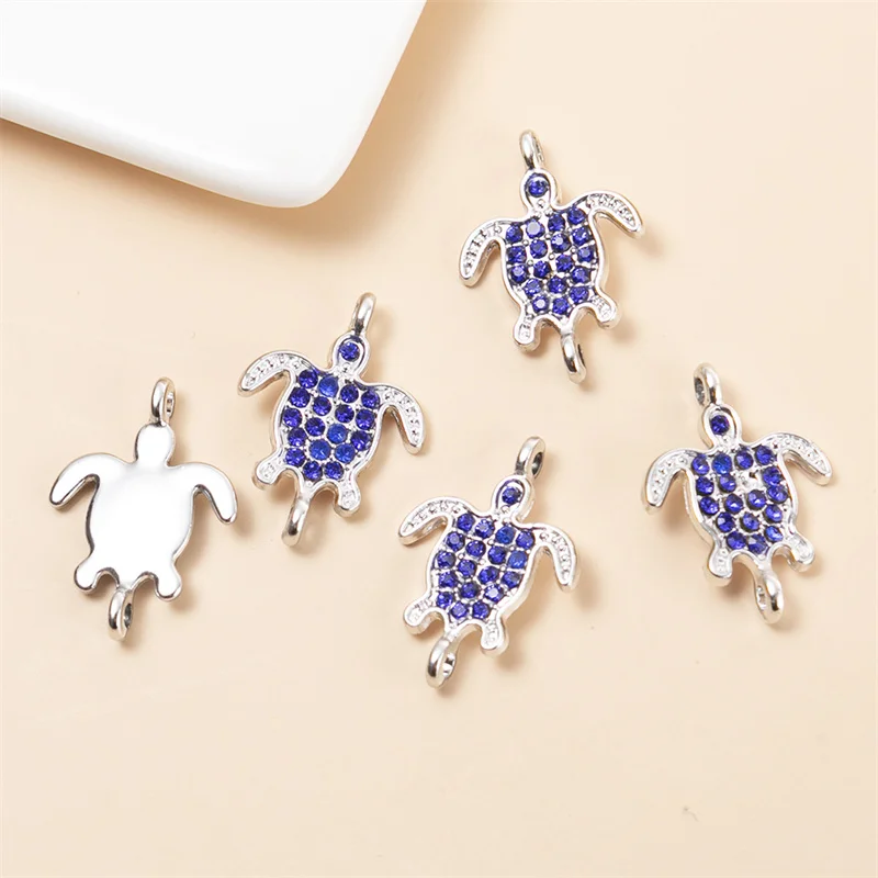 Fashion 10pcs/lot Animals Sea Turtle Charms Connector Pendant DIY Necklaces Bracelets for Jewelry Making Accessories