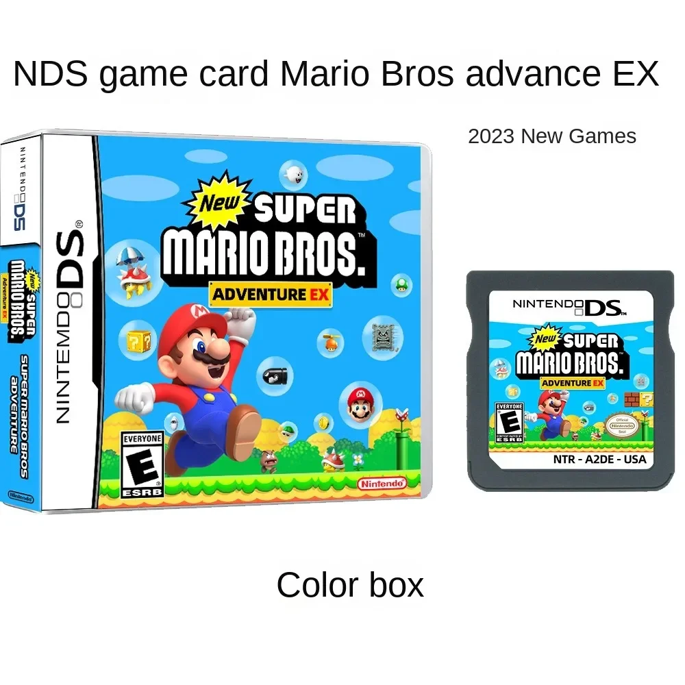 New Super Bros. Adventure EX NDS game card, boxed US version English new map, new adventure