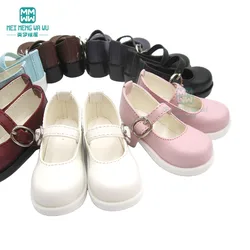 6.5cm*3cm BJD Doll Shoes 1/4 Joint smart Doll Leather pu Shoes high-heeled shoes Black, white, pink, mint green