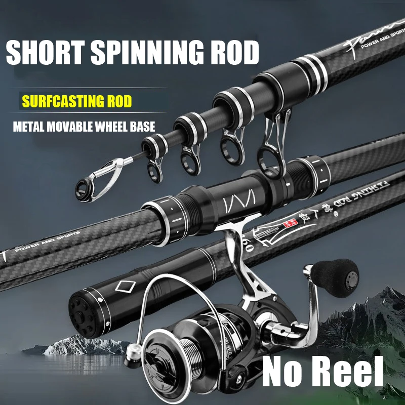 3.0M-4.5M Telescopic Fishing Rod Carbon Portable Spinning Fishing Pole for Boat Saltwater Freshwater Surfcasting Baitcasting Rod - Image 3