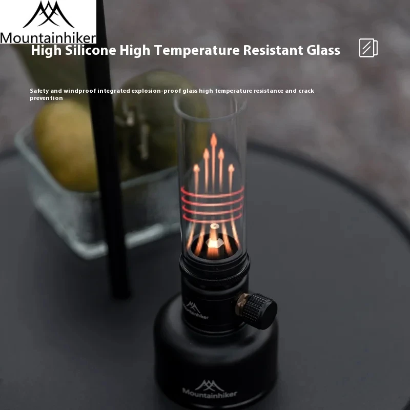 MOUNTAINHIKER Newest Gas Light Set Outdoor Camping Retro Decorative Atmosphere Light Creative Desktop Bedside Candle Light