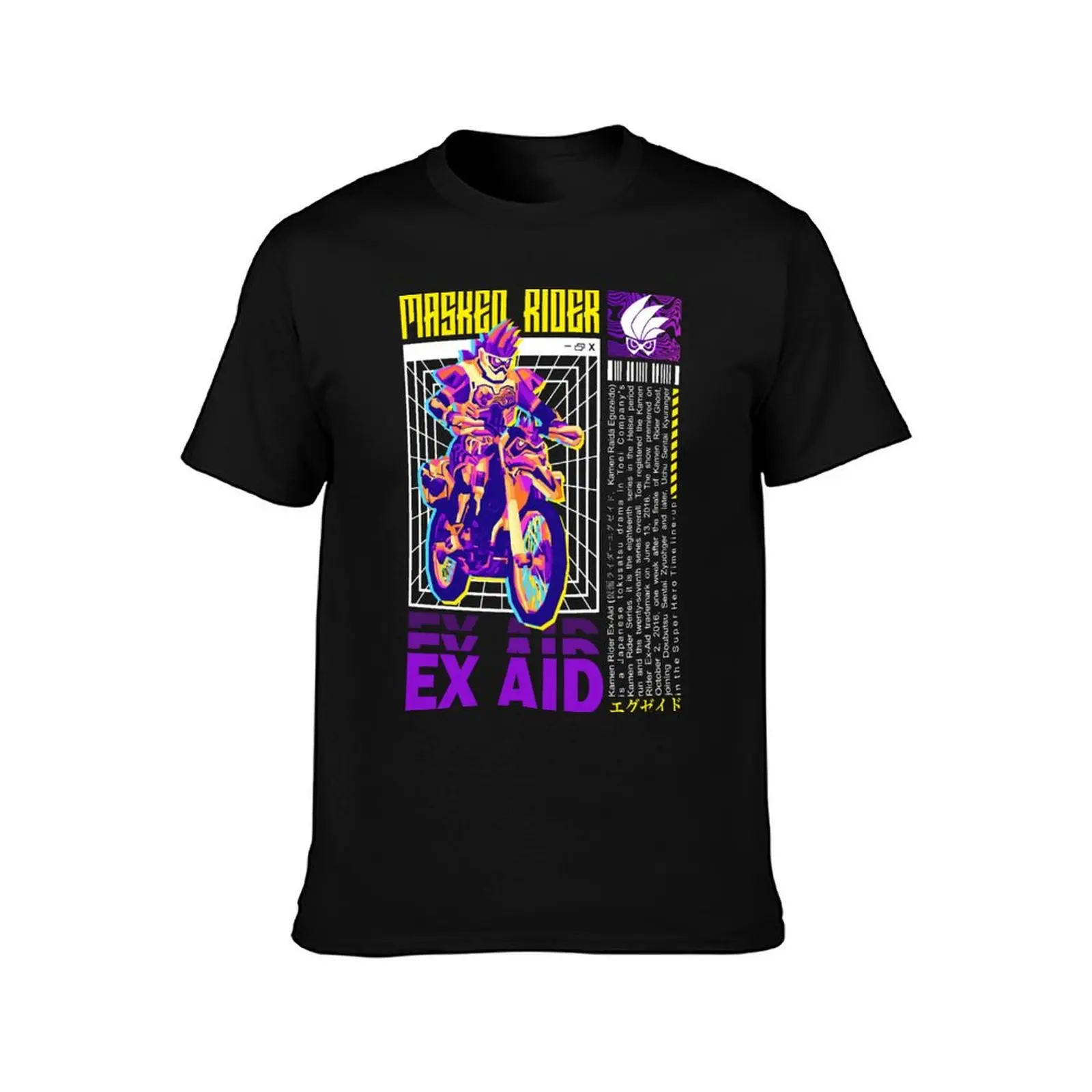 KAMEN RIDER EX AID streetwear dsgn T-Shirt Basic Simple Design Short Sleeve Shirt T-Shirt