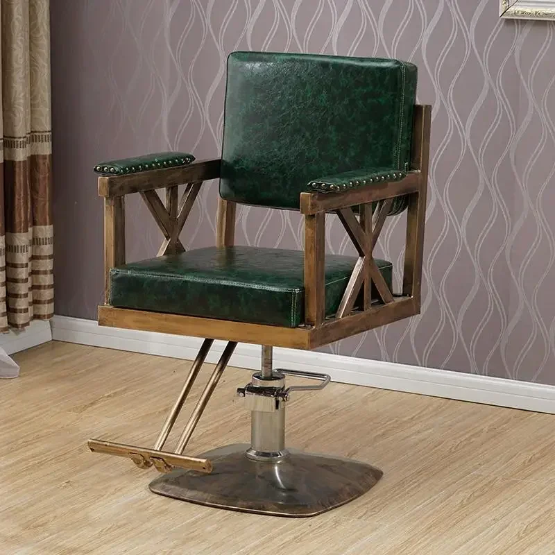 

Vintage Modern Barber Chair Leg Rest Esthetician Trendy Barber Chair Luxury Minimalist Silla Barberia Simple Salon Furniture