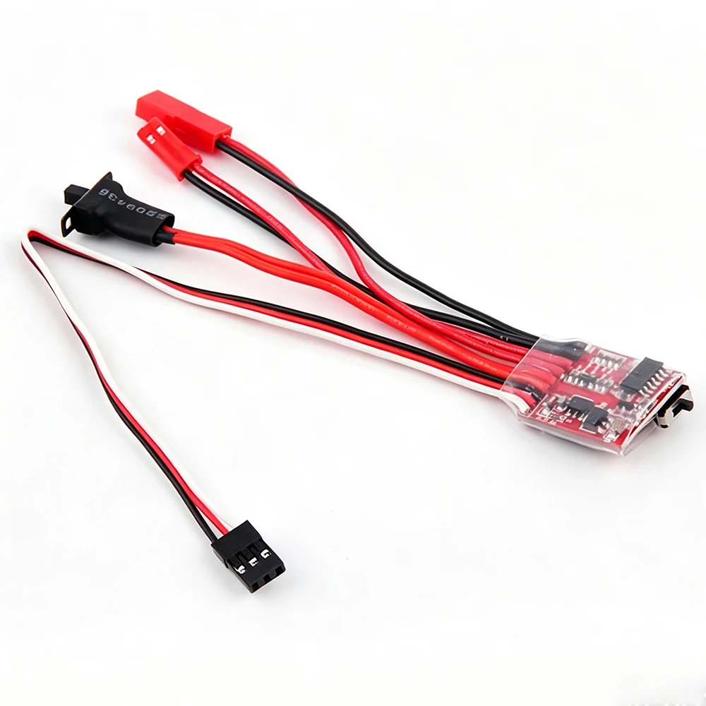 

1pcs 20A 3.0V-9.4V 2KHz Driver Frequency RC Brushed ESC Electronic Speed Controller With Brake For RC Car Boat Tank Toy