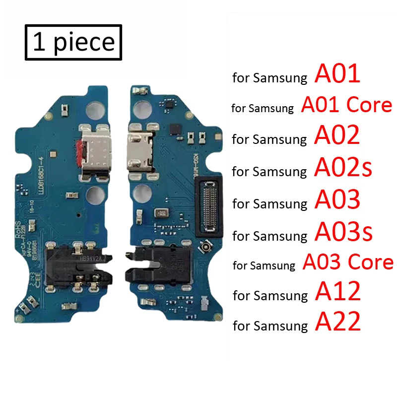 

For Samsung A01 A11 A02 A02s A03 A03s A12 A22 A32 Lte 4G 5G Core USB Charger Port Jack Dock Connector Charging Board Flex Cable