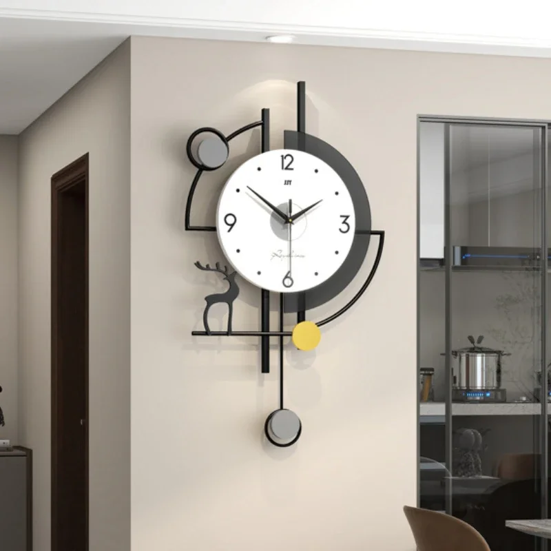 

Modern Large Wall Clocks Silent Luxury Aesthetic Unique Clock Wall Art Elegant Stylish Clocks Living Room Watches Decoration