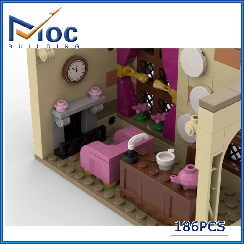 189PCS HP Modular Classic Movie MOC Office Building Block Model DIY Assembly Brick DIY Toy For Gift MOC-140086