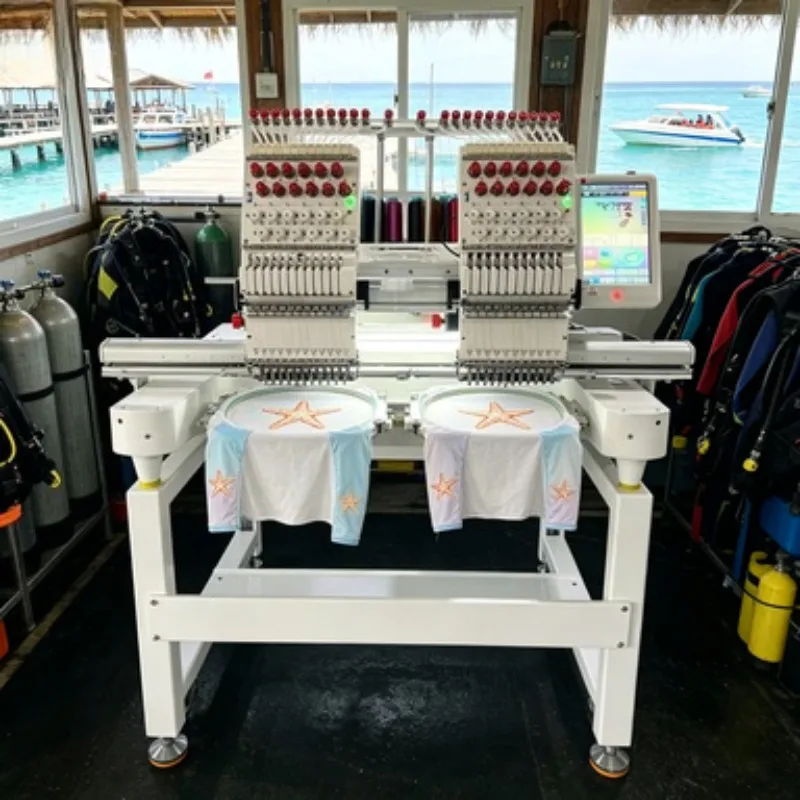High Speed Cap 3 Heads 15 Needles Embroidery Machine Automatic Digital Embroidery System Embroidery Equipment with Laser