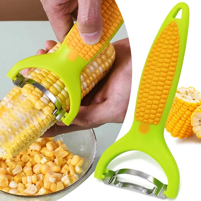 

Stainless Steel Corn Pelling Tool Manual Corn Thresher Corn Kerneler Peeler Fruit Vegetable Tools Kitchen Gadgets Accessories