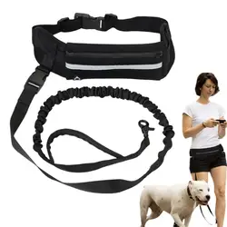 Hands-Free Dog Walking Belt Fanny Pack Waist Belt Adjustable Professional Harness Dog Running Rope For Outdoor Park Pet Supplies