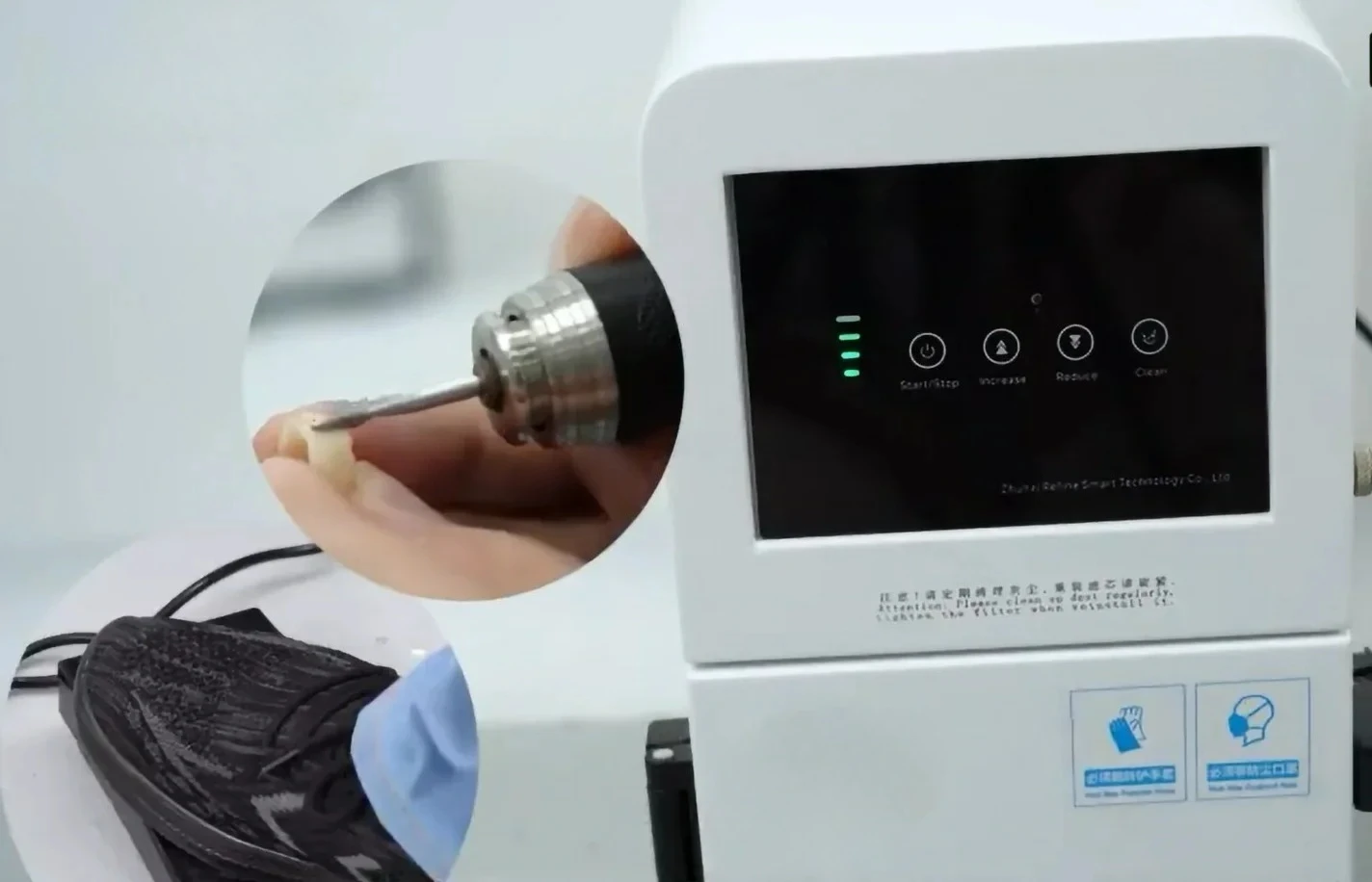Ruifeng 150W Cabinet‑Style Dental Lab Dust Collector Special for Dental Workbench Extract Zirconia Gypsum Smoke and Dust
