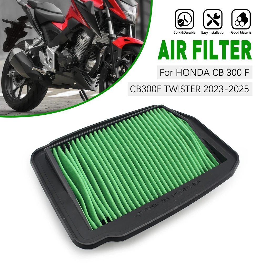

Motorcycle Engine Intake Air Cleaner Filter For Honda CB 300 F CB300F TWISTER 2023 2024 2025 17211-K2K-D00