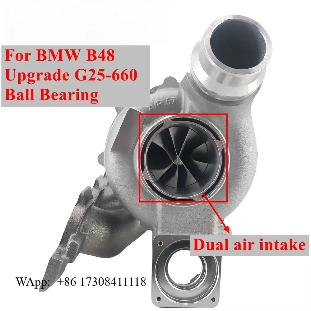 Hot Sale B48 Hybrid Turbo G25-660 Size 49477-02400 11652393604 Ball Bearing for 1er 3er X3 X4 New Turbocharger 49477-02404