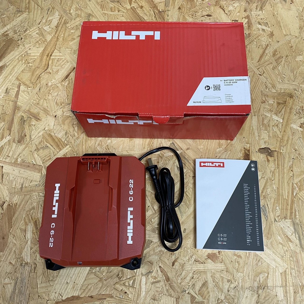 HILTI C 6-22 شاحن سريع لبطارية أداة الطاقة نورون 22 فولت مع سلك طاقة جديد 220 فولت