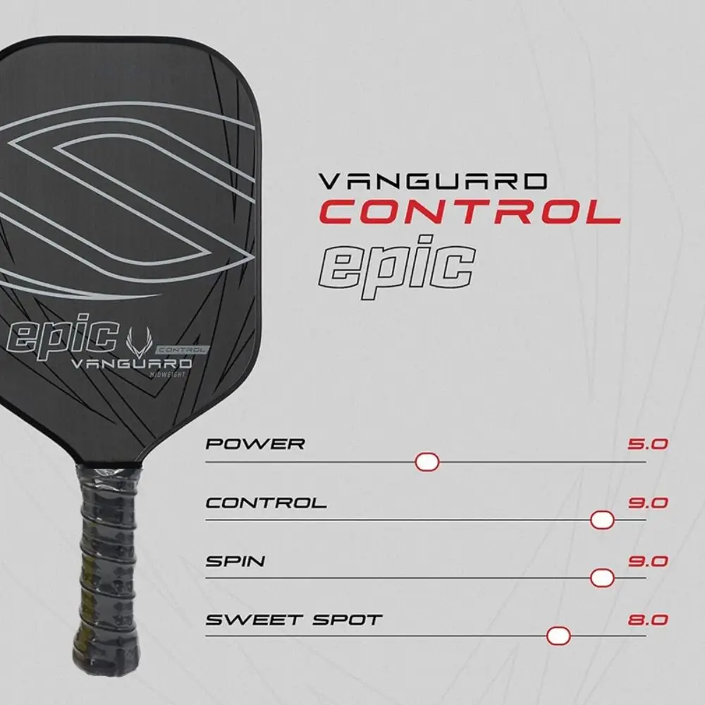 Paleta de Pickleball de fibra de carbono T700, paleta de Pickleball de fibra de carbono cruda de 12K, núcleo de polímero de 16MM, bate deportiva, superficie de fricción de carbono