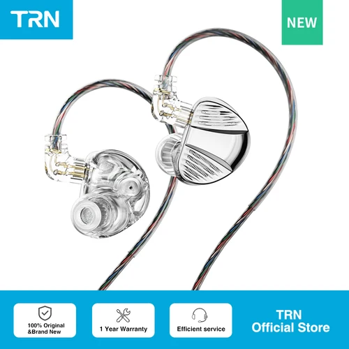 Auriculares TRN V10 PRO 2BA+2DD Controlador dinámico dual y auriculares intrauditivos híbridos de armadura balanceada dual
