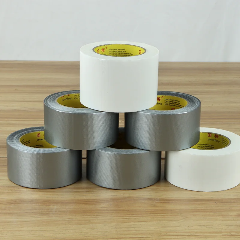 1Roll Adhesive Fabric Duct Tape heavy duty, Carpet Waterproof Tape,,Silver  Tape decorative, automotive fabric tape 10 Meter