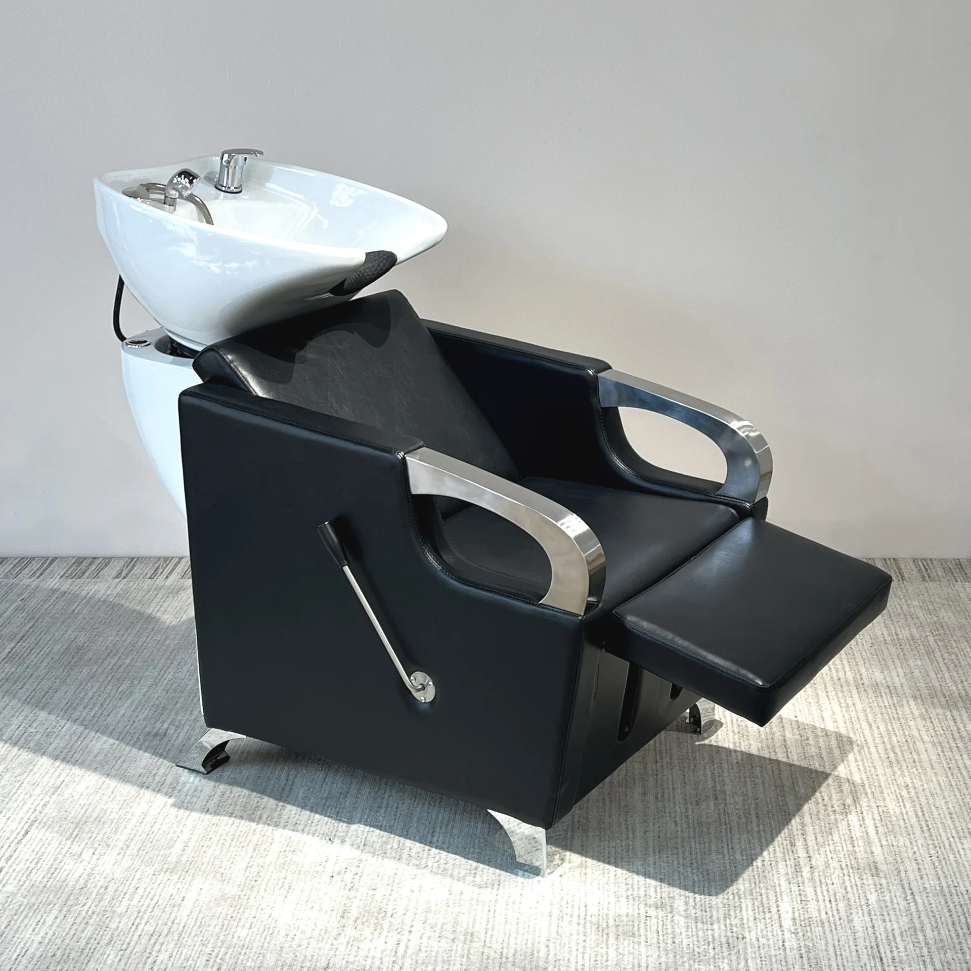 Shampoo bed barber shop hair salon special semi-reclining shampoo chair salon shampoo flush bed
