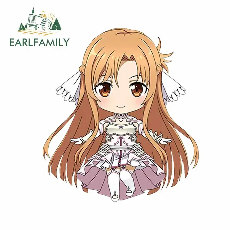 Earl family 13cm x 11,5 cm Anime Mädchen Hochzeits kleid Auto Aufkleber DIY Kühlschrank Aufkleber Vinyl Auto Klimaanlage Aufkleber Dekor