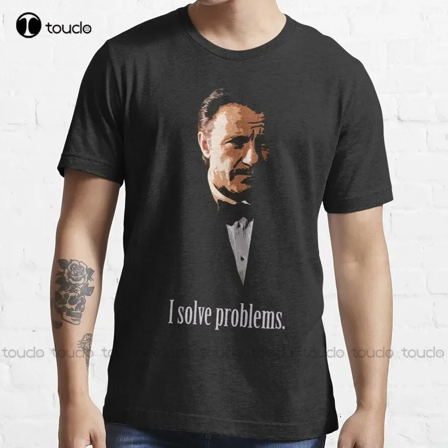Mr. Wolf. Problem Solver. T-Shirt Womens T Shirt Custom Aldult Teen Unisex Digital Printing Tee Shirt Xs-5Xl Fashion Funny New