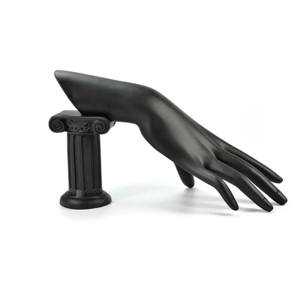 Black Resin Jewelry Display Stand Hand Crafted Shape Rack for Bracelets Rings Necklaces Organizing Display in Shop Or Home Use