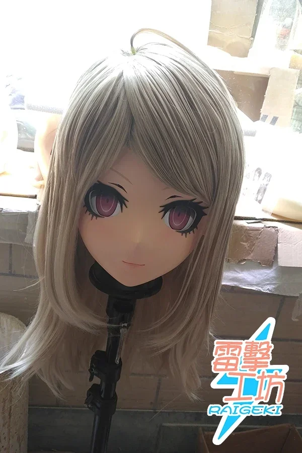 (RAIGEKI MAKS 80) Resin Crossdresser DOLL BJD Kigurumi Anime Danganronpa V3: Killing Harmony Akamatsu kaede Cosplay Head Mask