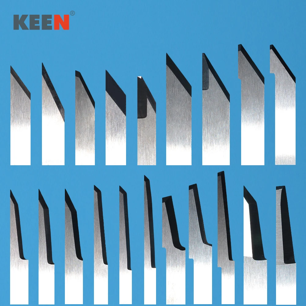 Keentools-텅스텐 팁 그루빙 도구 솔리드 카바이드 스틸 커터 가죽 나이프 기계, Iecho BladeZ17 Z42 Z22 Z71 Z1, 6 피스