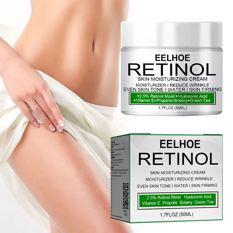 Crema iluminadora de Retinol para partes privadas, ilumina la piel oscura, permanente para todo el cuerpo, axilas, coderas, rodillas y glúteos