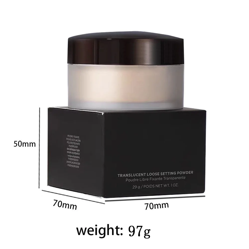 Smoothing Sheer Setting Powder Transparent Soft Focus Powder Waterproof Long Lasting Oil Control Coverage Face Compact Cosmetics