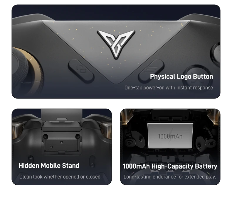 Flydigi Vader 5 Pro V2 Kabelloser Controller 4ms Niedrige Latenz FORCEFLEX Joystick 8 Programmierbare Tasten für NS Mobile TV PC – Detail 38