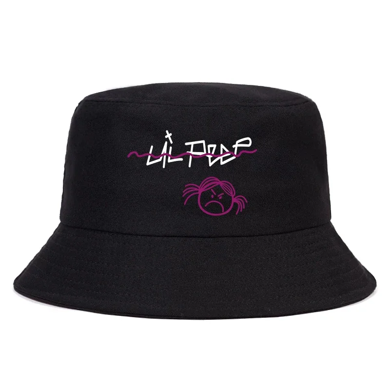 Lil Peep Hat Love Lil.Peep Summer Hat Women Men Panama Bucket Cap The Design Flat Visor Sudaderas Cry Baby Fisherman Hat