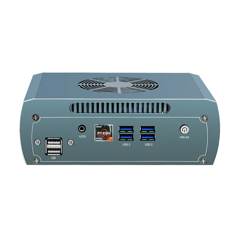 Topton Solid FU04 جدار الحماية كمبيوتر صغير AMD R5 8645HS 7535U 4*2.5G LAN 2 * DDR5 2 * NVMe ألعاب كمبيوتر صغير Proxmox رؤية الآلة