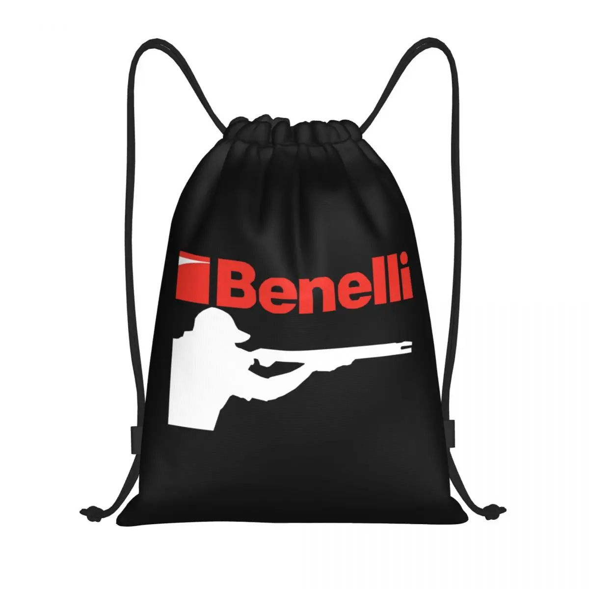 Custom Benelli Firearm Pistol Drawstring Backpack Bags Men Women Lightweight Gym Sports Sackpack Sacks for Yoga