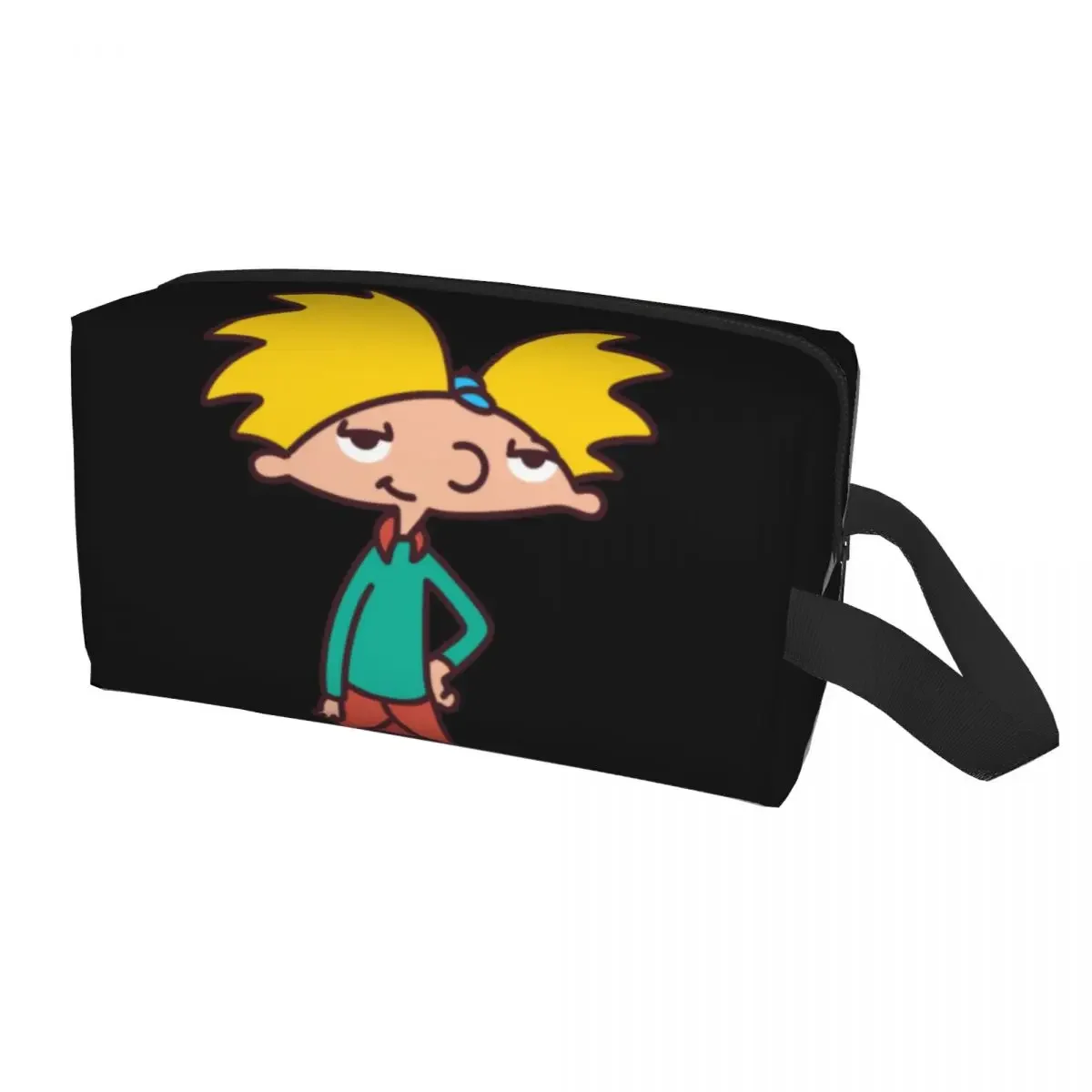 Travel Hey Arnold Anime Animation Toiletry Bag Portable Helga Pataki Makeup Cosmetic Organizer Women Beauty Storage Dopp Kit Box