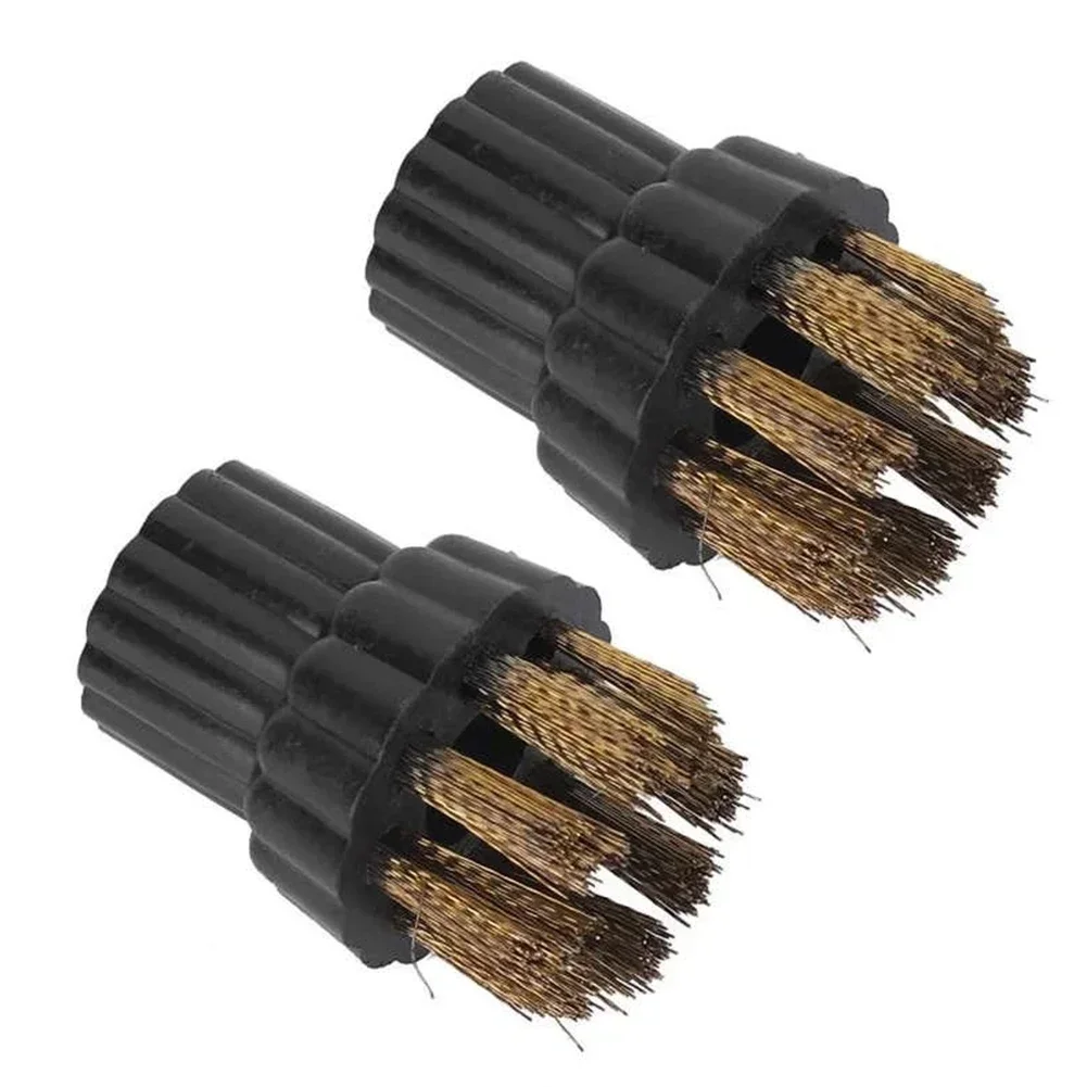 Fit For Steam Mop Steam Cleaner Brush Brass Nylon 6pcs /set Components Head Spare Parts 6pcs/set Accessories