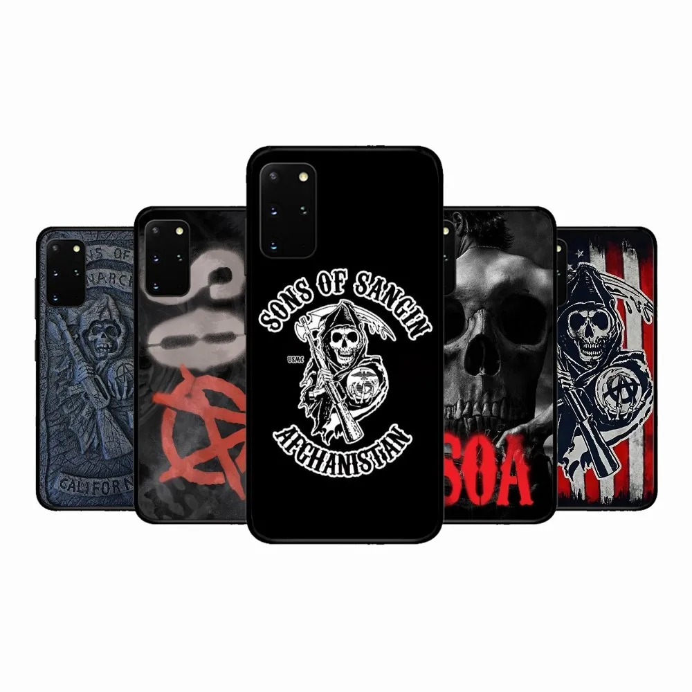 American TV Sons Of Anarchy Phone Case For Samsung S 9 10 20 21 22 23 30 23plus Lite Ultra FE S10lite Fundas