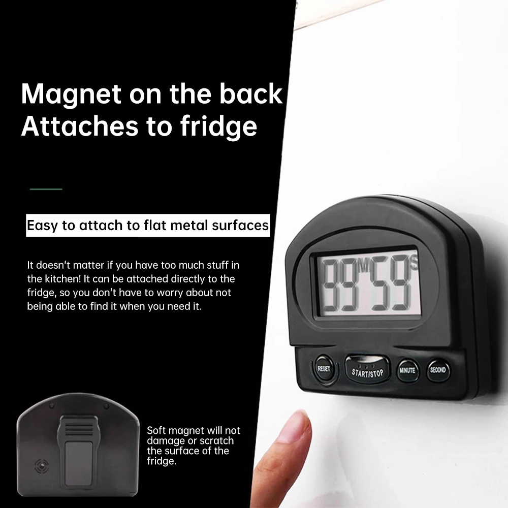 

Count Down Kitchen Timer Magnetic Digital Baking Cooking Reminder Time Management Tool Student Learning Timer Workout Stopwatch