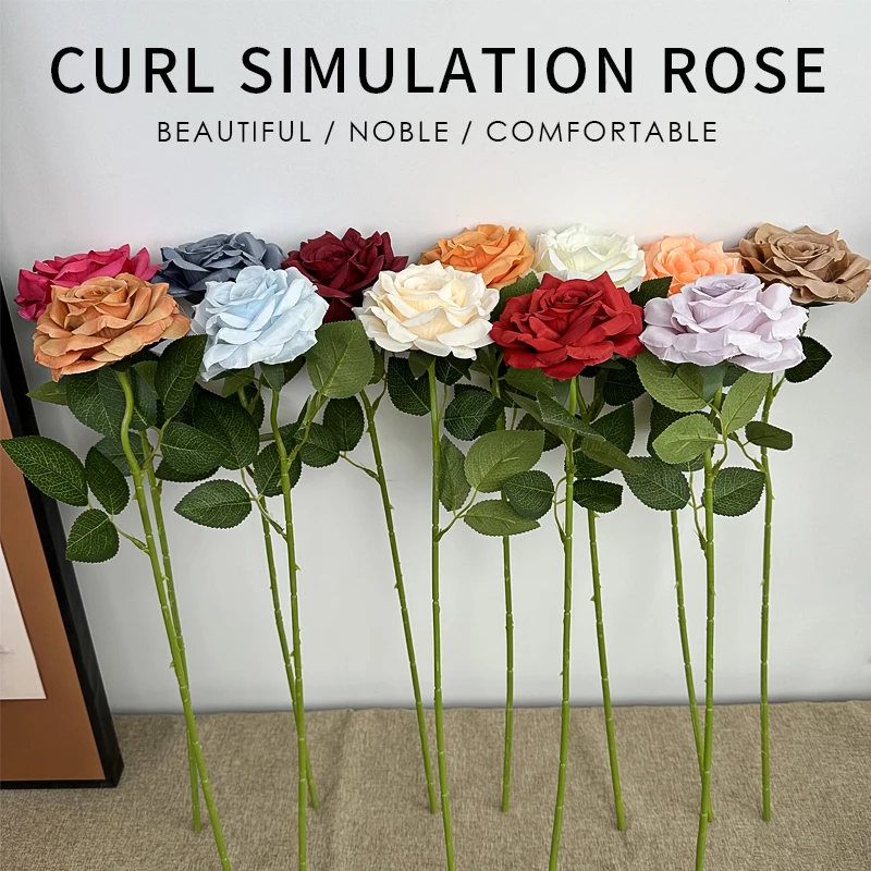 11 قطعة رومانسية الورود الاصطناعية الزهور فرع واحد النمط الفرنسي غرفة المعيشة ديكور الزفاف الديكور صور الدعائم ترتيب #1
