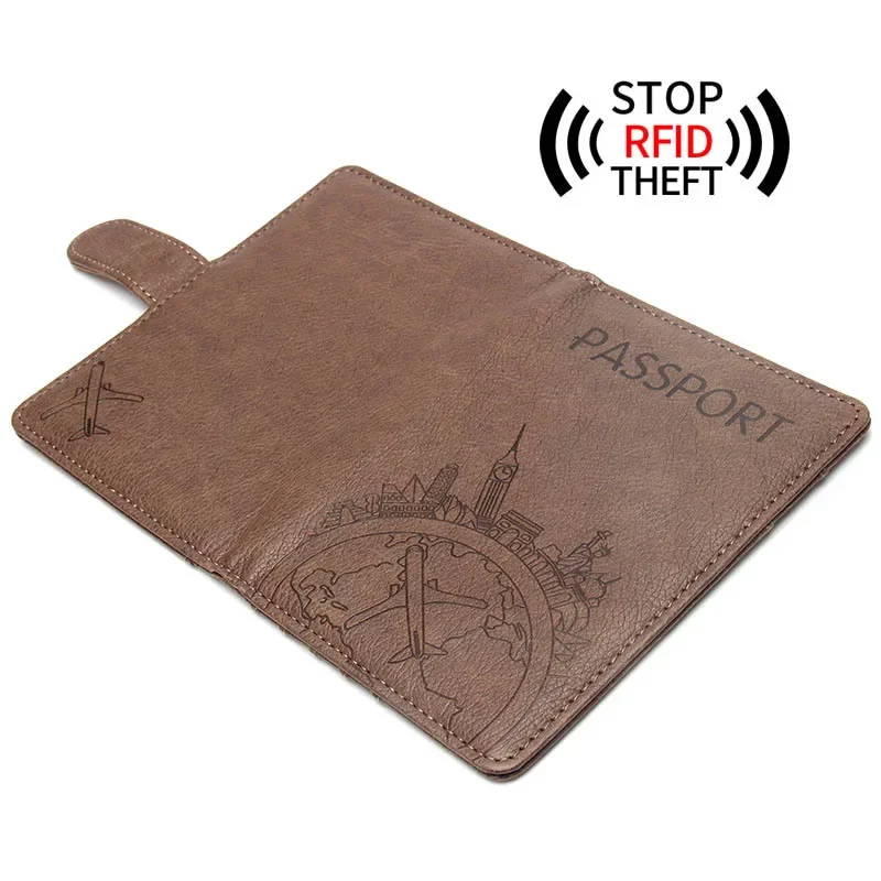 Antimagnetic&Anti-theft Global Travel Passport Cover Wallet Bag Men Women ID Address Holder Portable Travel Accessories