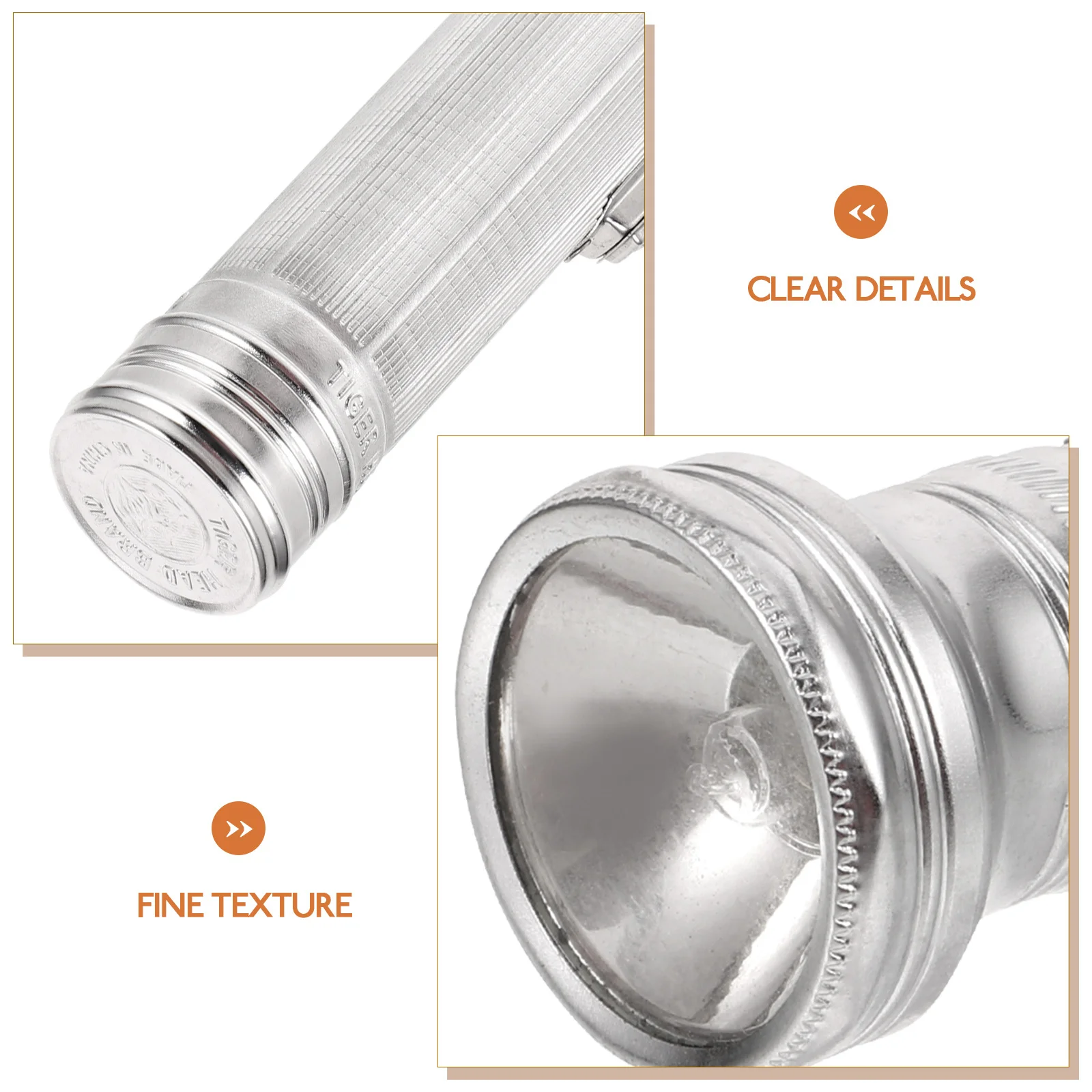 

Portable Small Metal Flashlight Classic Design Convenient Replacement Versatile Outdoor Activities Small Flashlight